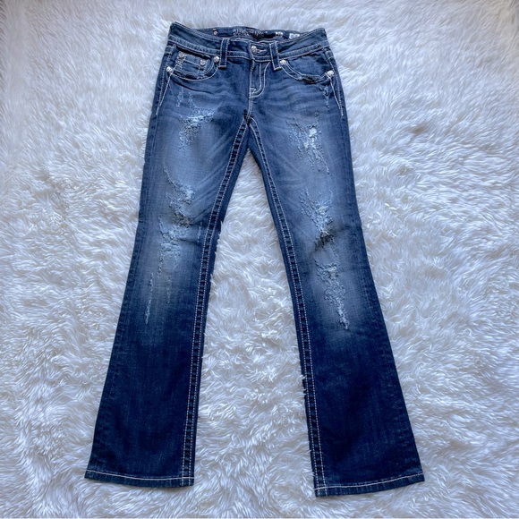 Miss Me Denim - Miss Me Slim Boot Distressed Jeans 26